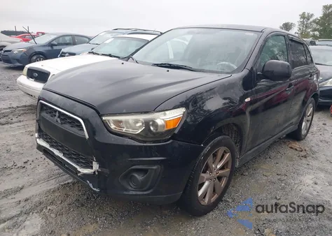 2013 Mitsubishi Outlander Sport Es from USA, damaged, VIN 4A4AP3AU7DE003210